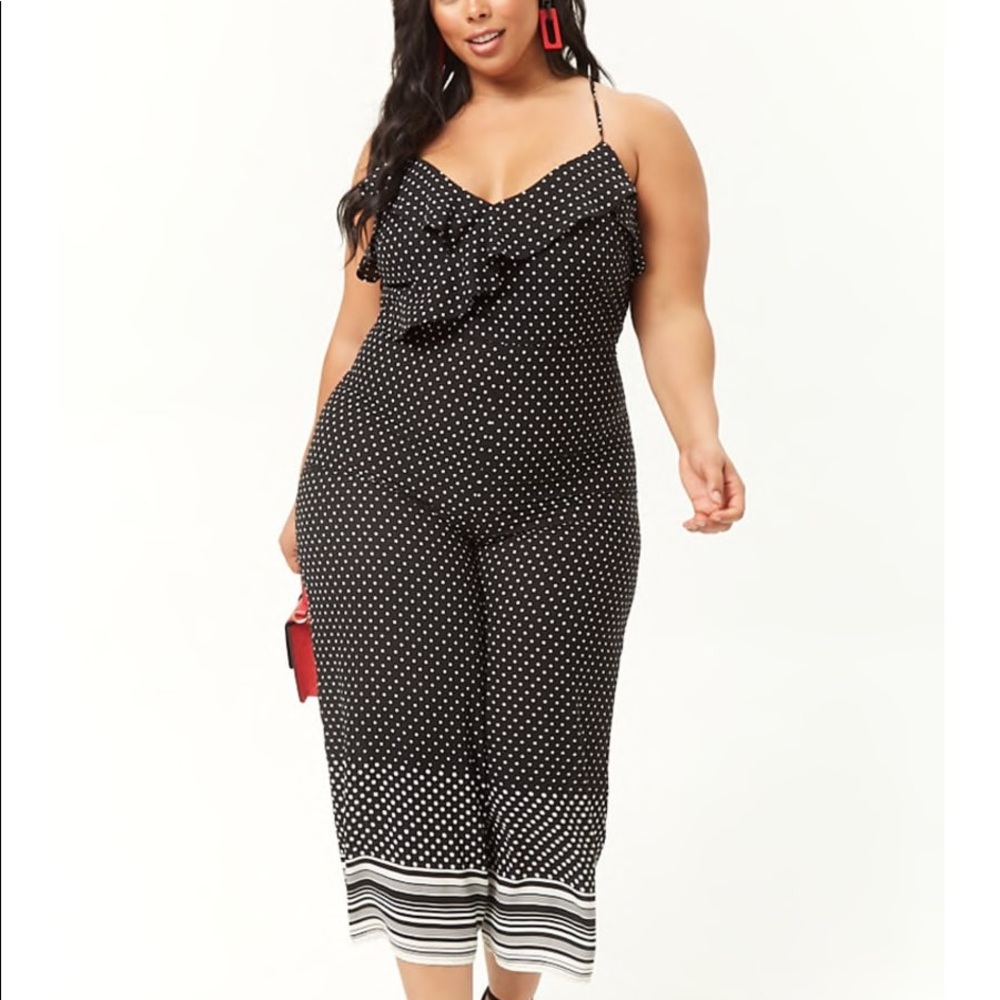 F21 Polka Dot Jumpsuit